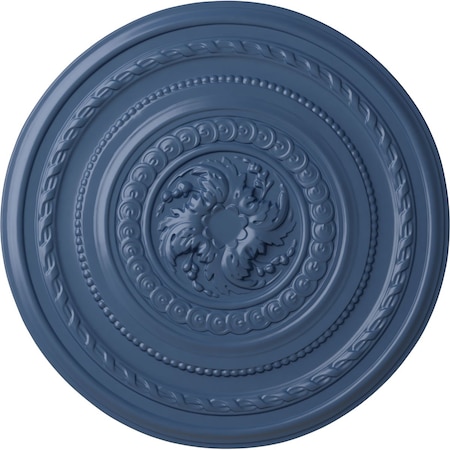 Ekena Millwork Pearl Ceiling Medallion (Fits Canopies up to 1 7/8"), Hand-Painted Americana, 26 1/4"OD x 1 1/2"P CM26PEAMF